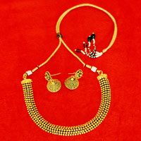 Gold Concept Thushi Necklace Set